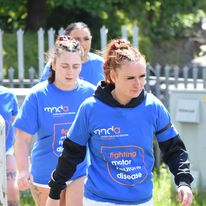 Giants captain Bethan Oates leads the girls out to warm up