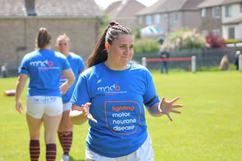 Giants women warm up